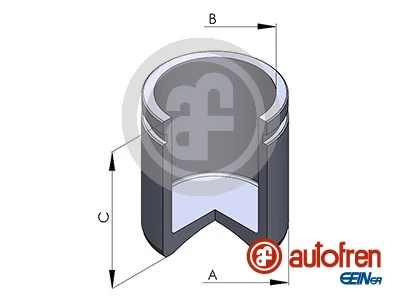 Piston, brake caliper